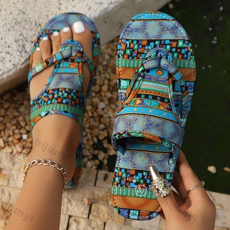 New Ethnic Fashion - Large Size Women's Sandales 2025 Summer