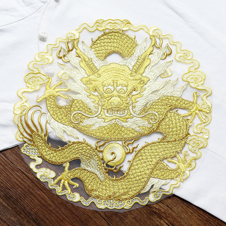 Golden thread dragon circular  - огляд і ціна Ethnic Fashion Clothing