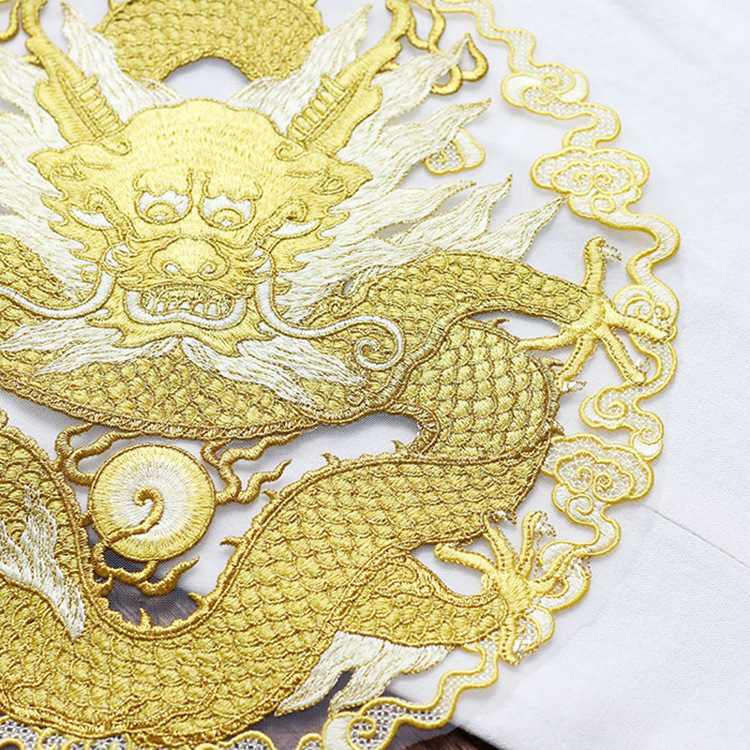 Golden thread dragon circular  - огляд і ціна Ethnic Fashion Clothing