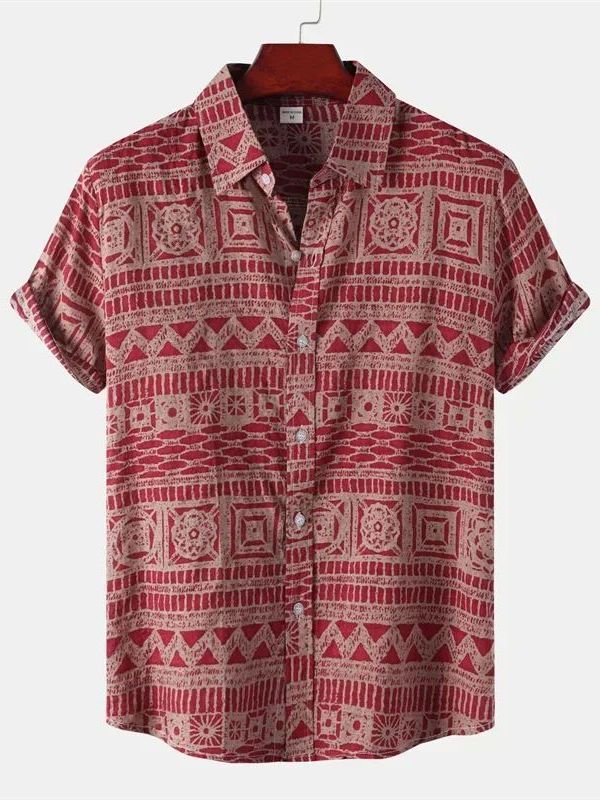 Men's Ethnic Style Short Sleev - огляд і ціна Urban Ethnic Fashion