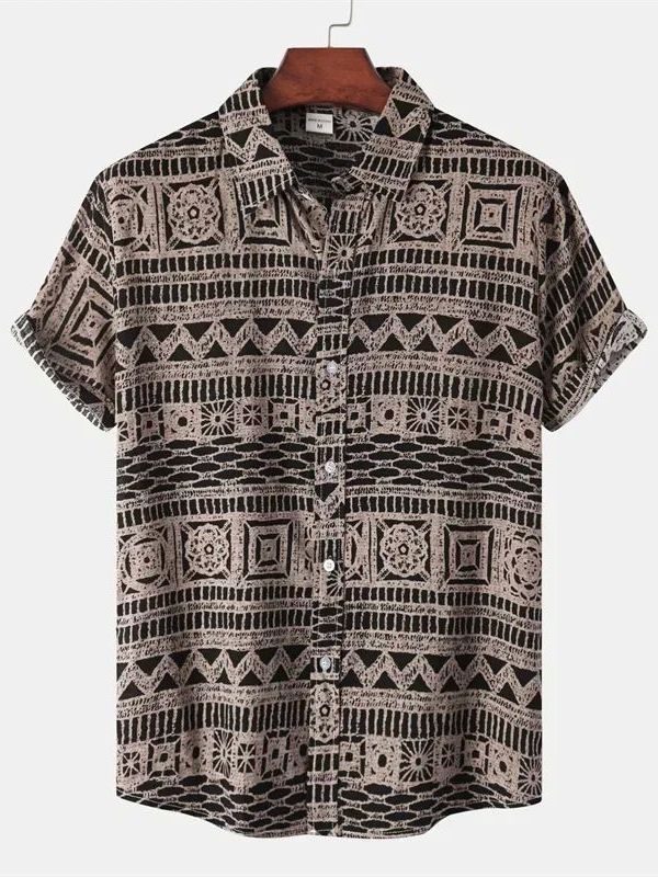 Men's Ethnic Style Short Sleev - огляд і ціна Urban Ethnic Fashion