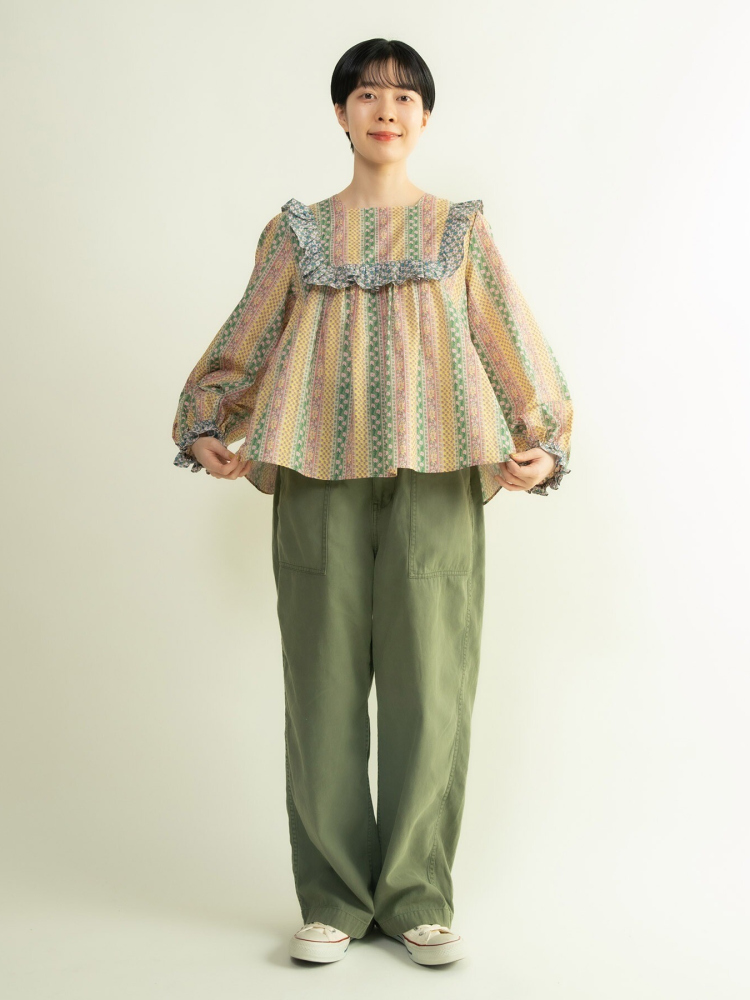 Sweet Floral Print Shirt with  - огляд і ціна Ethnic Fashion Brand
