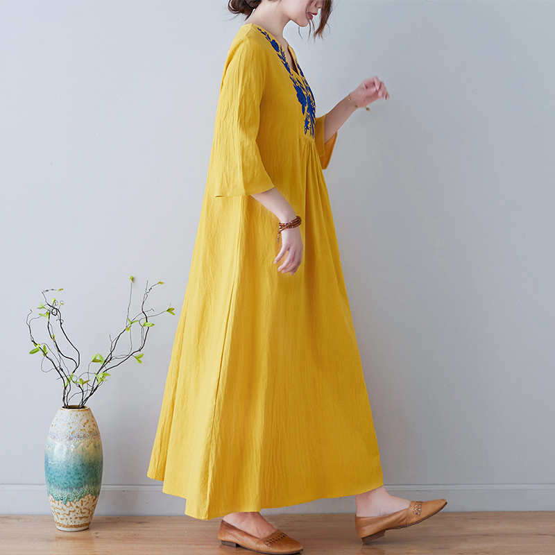 New Ethnic Style Loose Deep V- - огляд і ціна New Ethnic Fashion