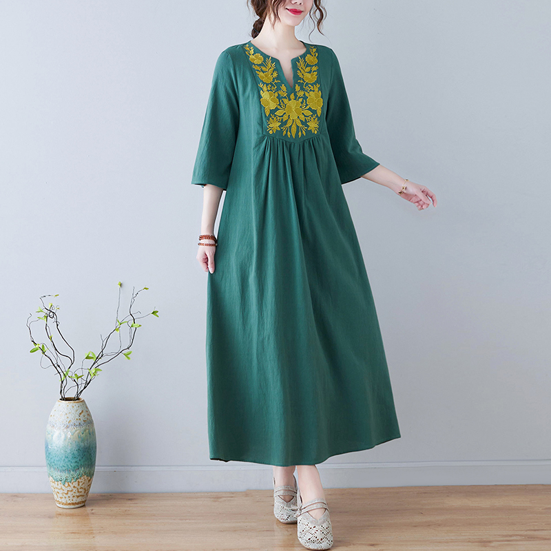 New Ethnic Style Loose Deep V- - огляд і ціна New Ethnic Fashion