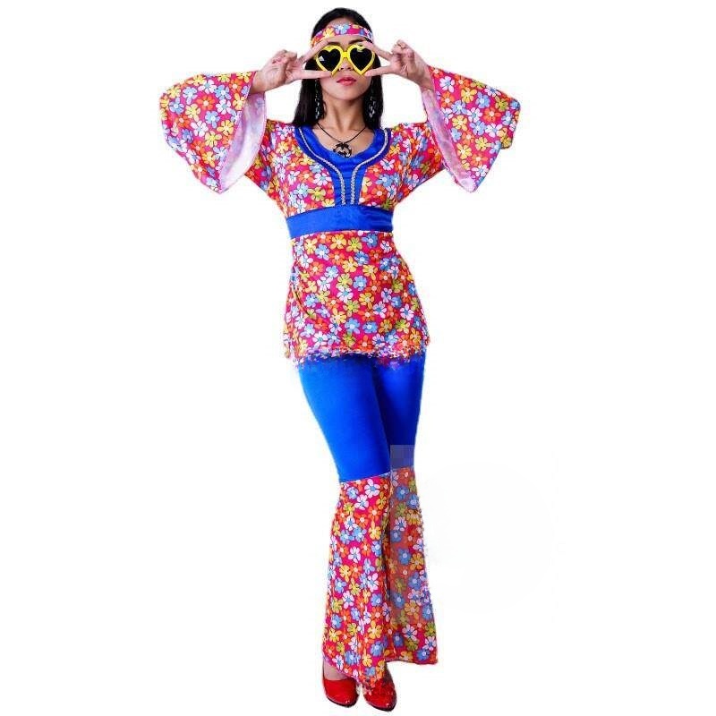Women's Big Flower Hippie Suit - огляд і ціна Ethnic Fashion Clothing